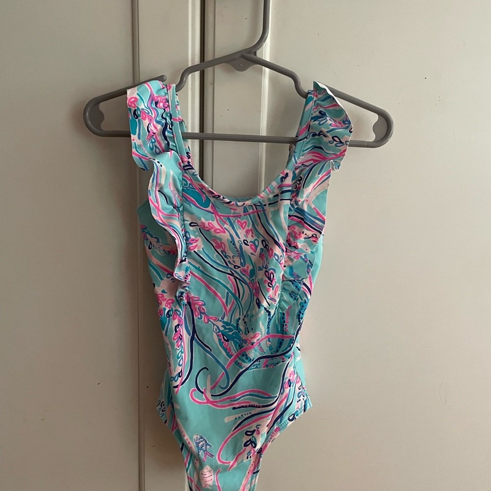 Lilly Pulitzer Pink and Blue Patterned Dress